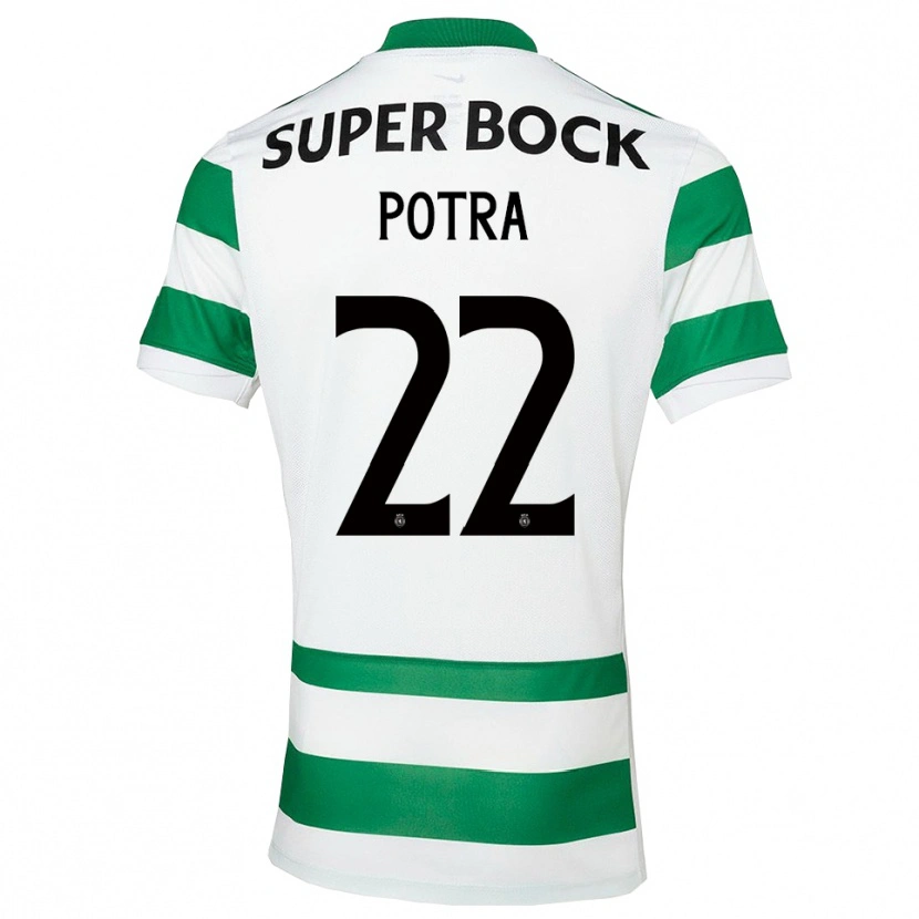 Danxen Barn Catarina Potra #22 Grön Vit Hemmatröja Matchtröjor 2025/26 Tröjor T-Tröja