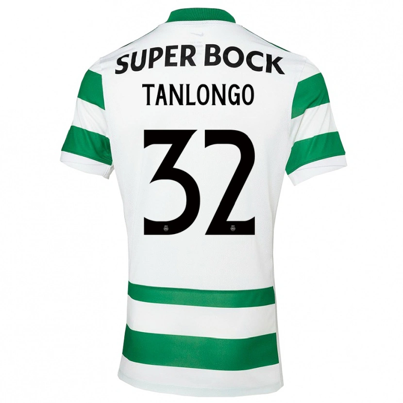 Danxen Barn Mateo Tanlongo #32 Grön Vit Hemmatröja Matchtröjor 2025/26 Tröjor T-Tröja