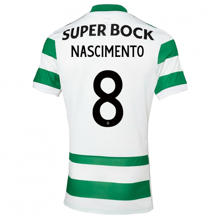 Danxen Barn Sandro Nascimento #8 Grön Vit Hemmatröja Matchtröjor 2025/26 Tröjor T-Tröja
