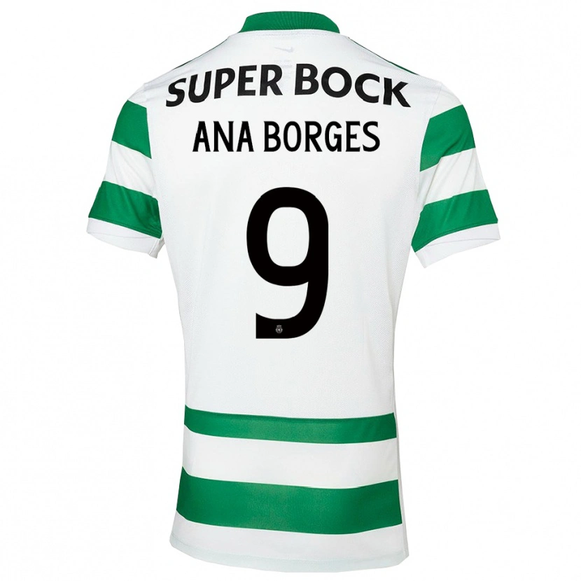 Danxen Barn Ana Catarina Marques Borges #9 Grön Vit Hemmatröja Matchtröjor 2025/26 Tröjor T-Tröja