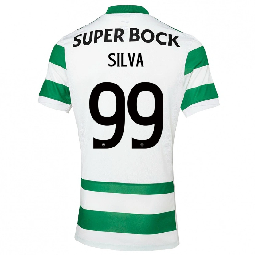 Danxen Barn Francisco Silva #99 Grön Vit Hemmatröja Matchtröjor 2025/26 Tröjor T-Tröja