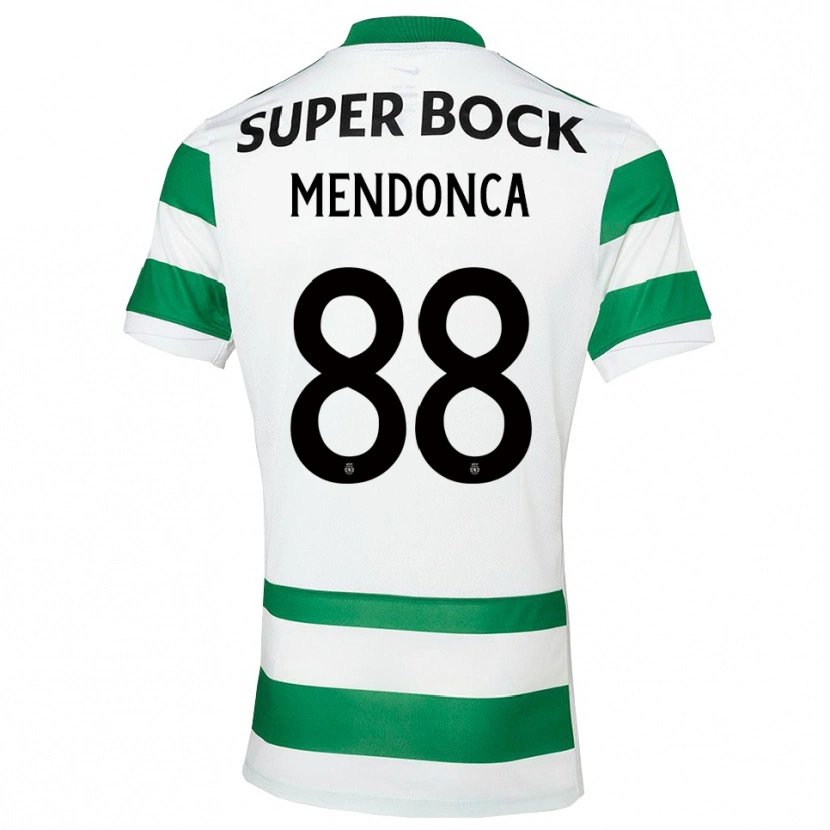Danxen Barn Manuel Mendonça #88 Grön Vit Hemmatröja Matchtröjor 2025/26 Tröjor T-Tröja