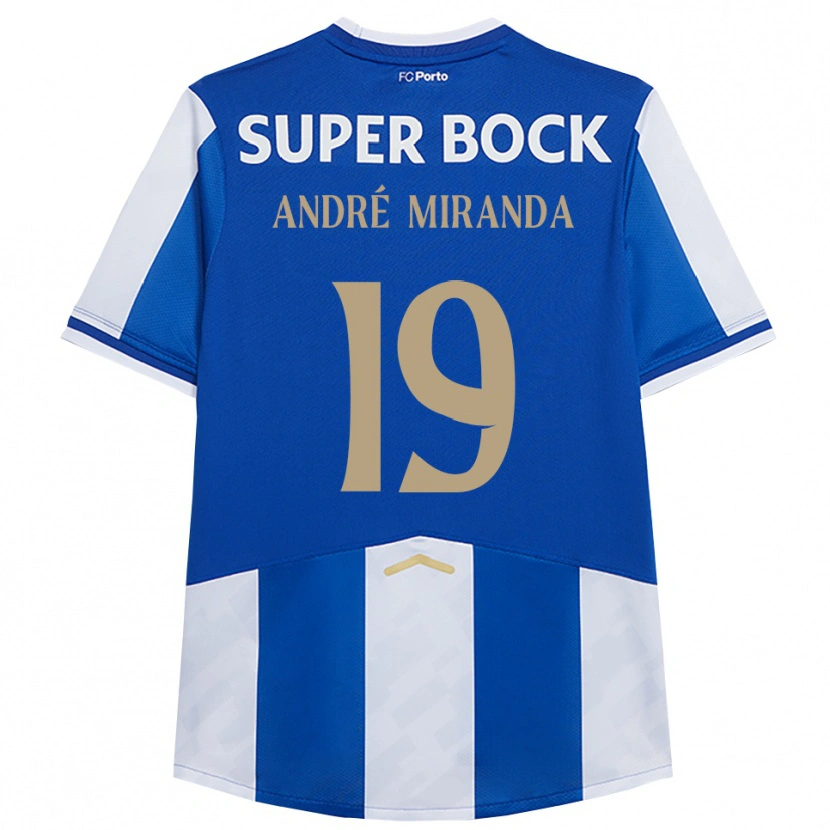 Danxen Barn André Miranda #19 Blå Vit Hemmatröja Matchtröjor 2025/26 Tröjor T-Tröja