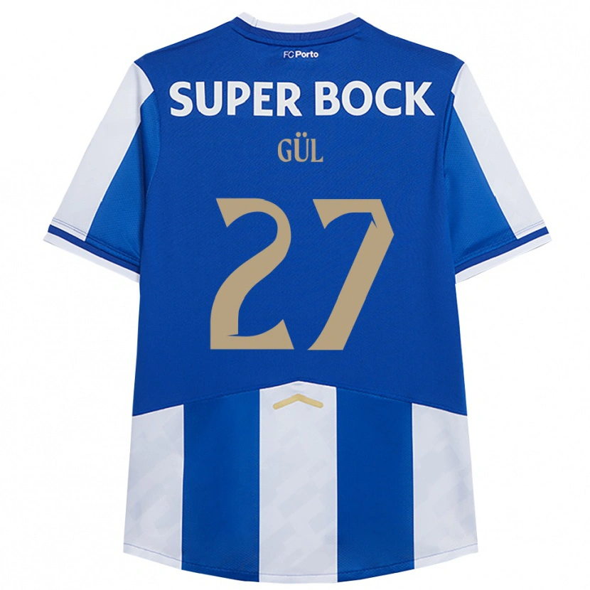 Danxen Barn Deniz Gül #27 Blå Vit Hemmatröja Matchtröjor 2025/26 Tröjor T-Tröja