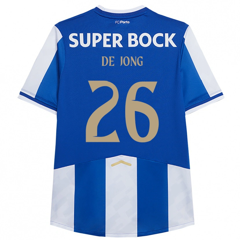 Danxen Barn Luuk De Jong #26 Blå Vit Hemmatröja Matchtröjor 2025/26 Tröjor T-Tröja