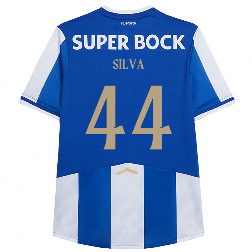 Danxen Barn Felipe Silva #44 Blå Vit Hemmatröja Matchtröjor 2025/26 Tröjor T-Tröja