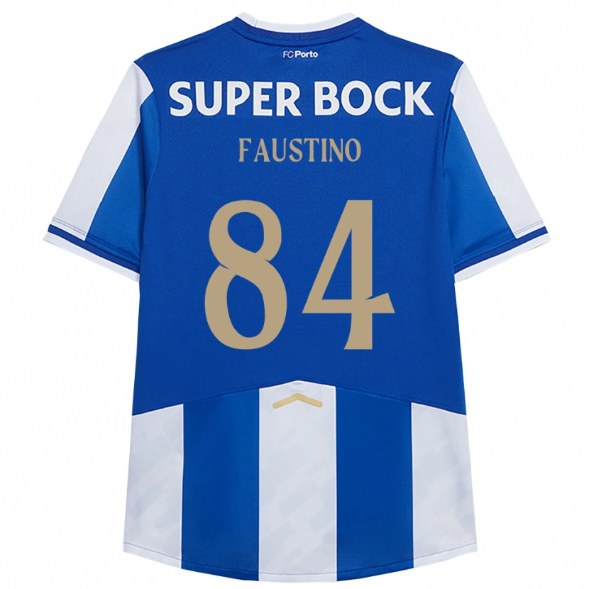 Danxen Barn Levi Faustino #84 Blå Vit Hemmatröja Matchtröjor 2025/26 Tröjor T-Tröja