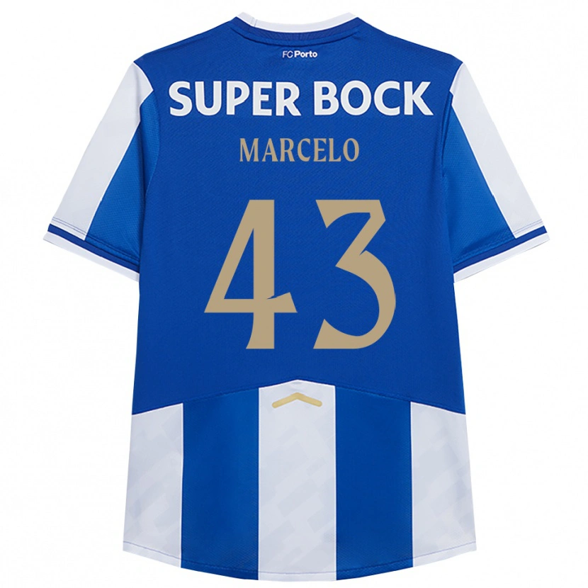 Danxen Barn Joao Marcelo #43 Blå Vit Hemmatröja Matchtröjor 2025/26 Tröjor T-Tröja