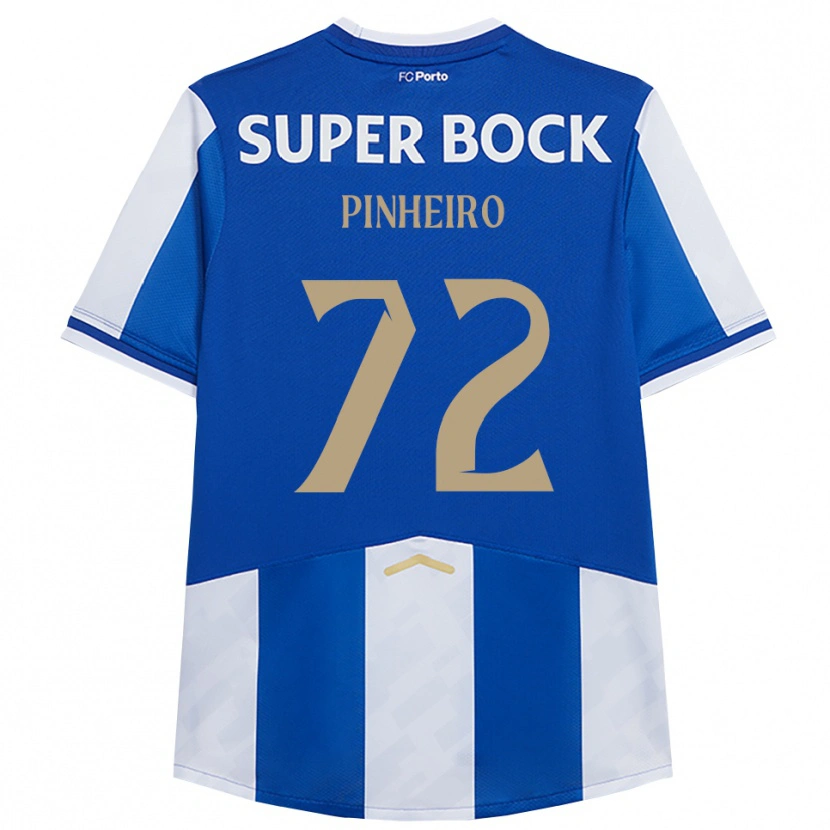 Danxen Barn Rodrigo Pinheiro #72 Blå Vit Hemmatröja Matchtröjor 2025/26 Tröjor T-Tröja