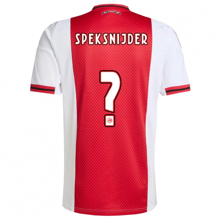 Danxen Barn Rico Speksnijder #0 Röd Vit Hemmatröja Matchtröjor 2025/26 Tröjor T-Tröja