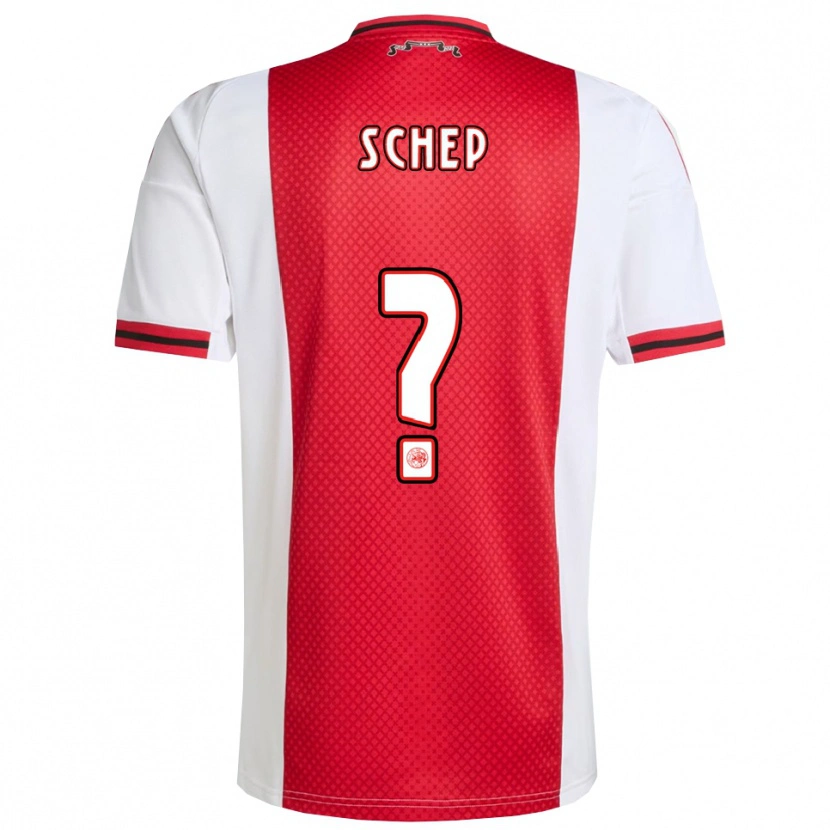 Danxen Barn Vincenzo Schep #0 Röd Vit Hemmatröja Matchtröjor 2025/26 Tröjor T-Tröja