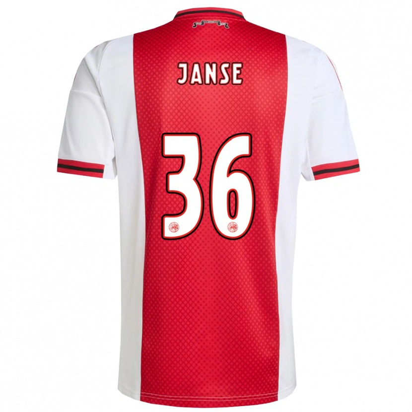 Danxen Barn Dies Janse #36 Röd Vit Hemmatröja Matchtröjor 2025/26 Tröjor T-Tröja