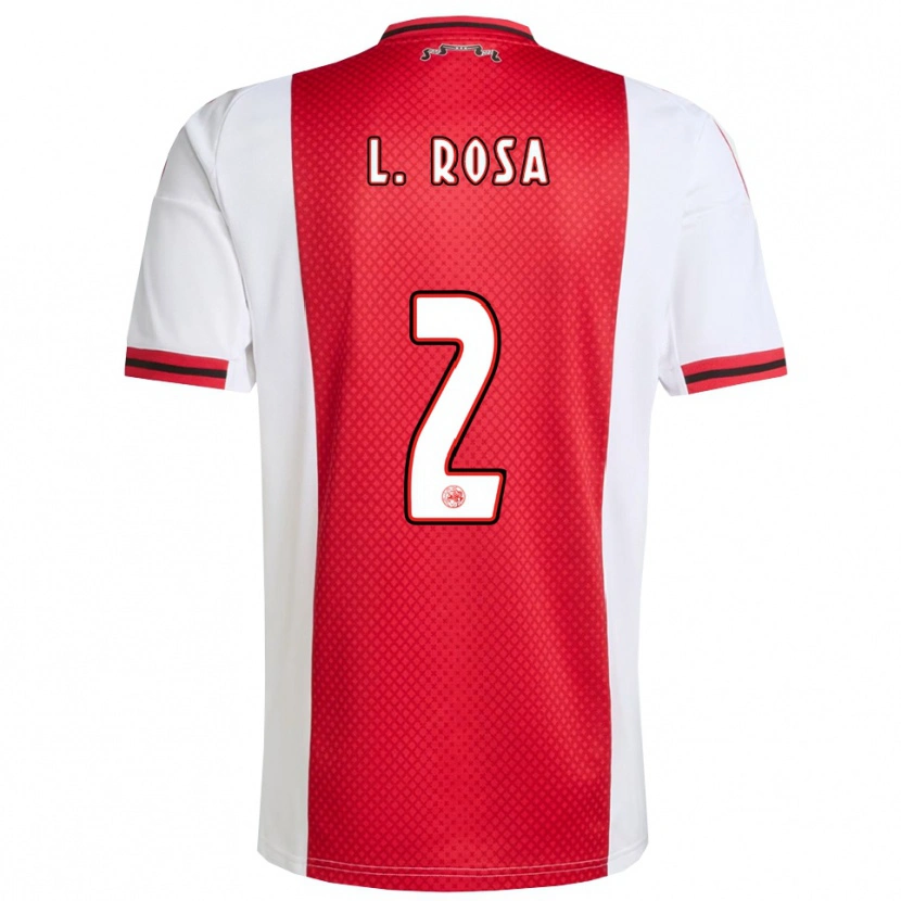 Danxen Barn Lucas Rosa #2 Röd Vit Hemmatröja Matchtröjor 2025/26 Tröjor T-Tröja