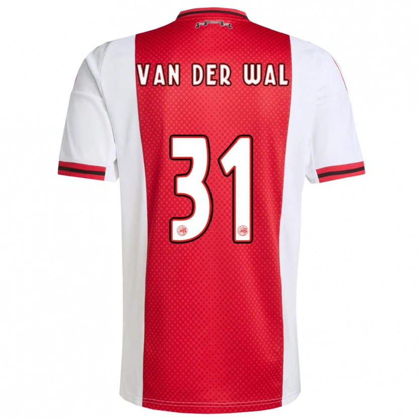 Danxen Barn Dionne Van Der Wal #31 Röd Vit Hemmatröja Matchtröjor 2025/26 Tröjor T-Tröja