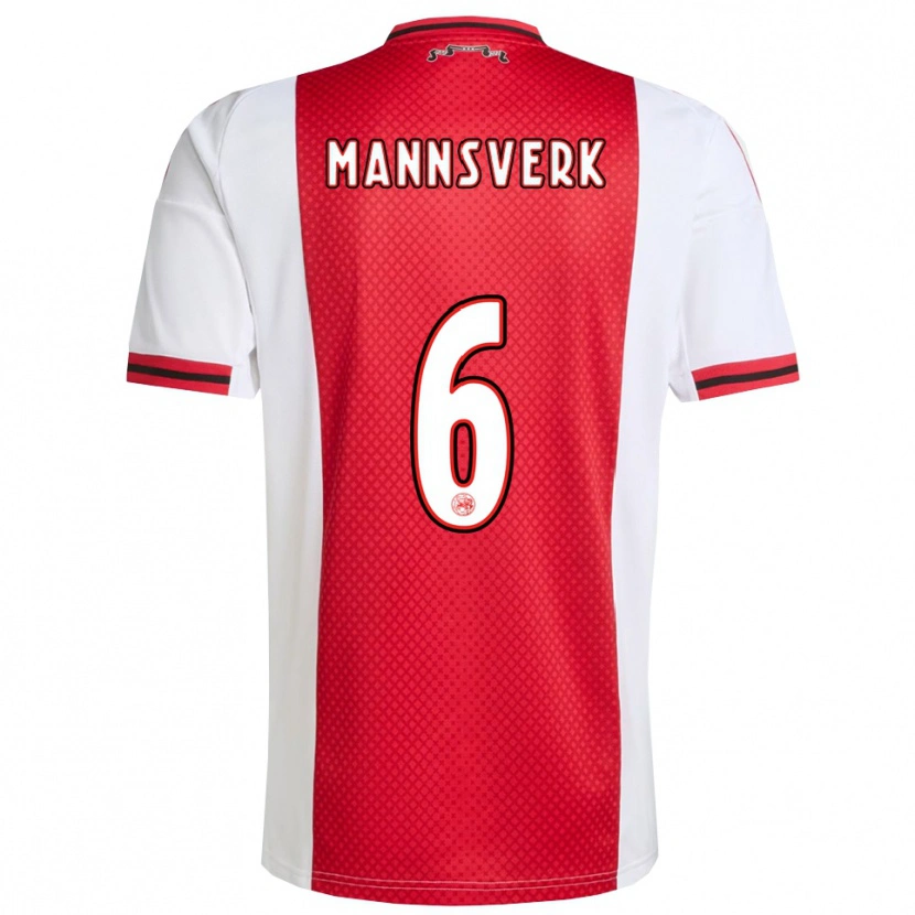 Danxen Barn Sivert Mannsverk #6 Röd Vit Hemmatröja Matchtröjor 2025/26 Tröjor T-Tröja