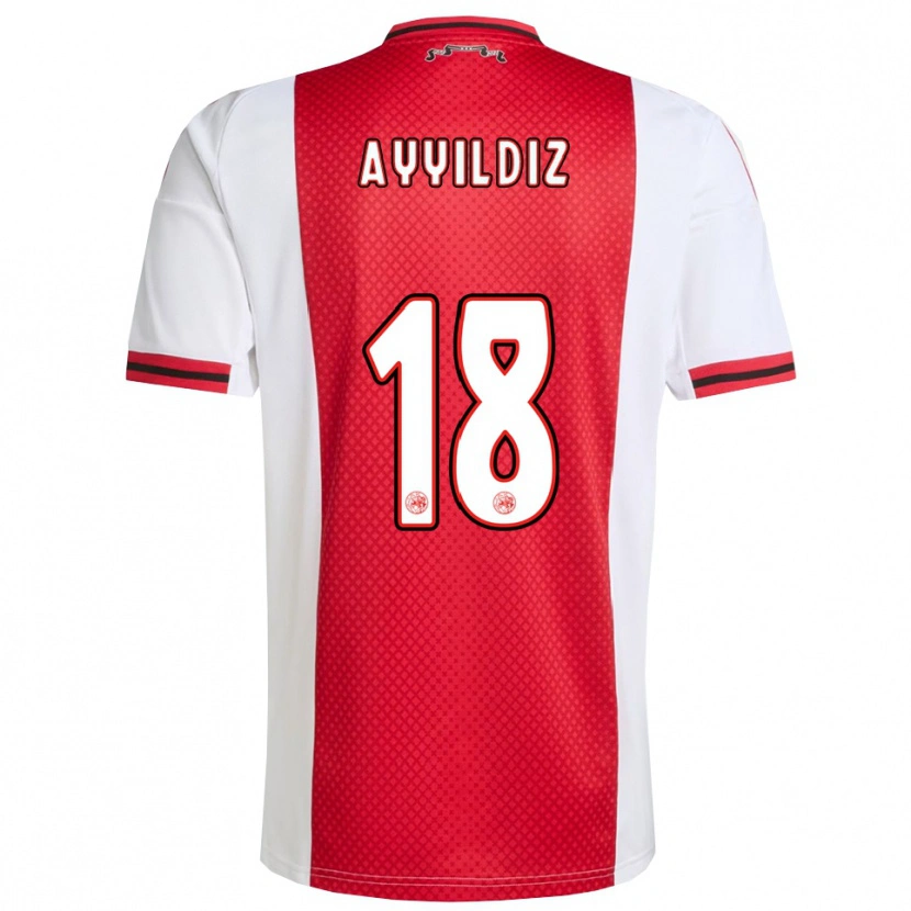 Danxen Barn Hasan Ayyıldız #18 Röd Vit Hemmatröja Matchtröjor 2025/26 Tröjor T-Tröja