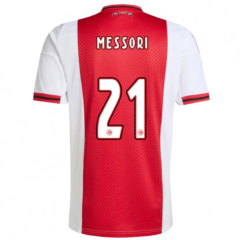 Danxen Barn Luca Messori #21 Röd Vit Hemmatröja Matchtröjor 2025/26 Tröjor T-Tröja