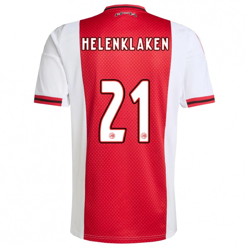 Danxen Barn Sjors Helenklaken #21 Röd Vit Hemmatröja Matchtröjor 2025/26 Tröjor T-Tröja