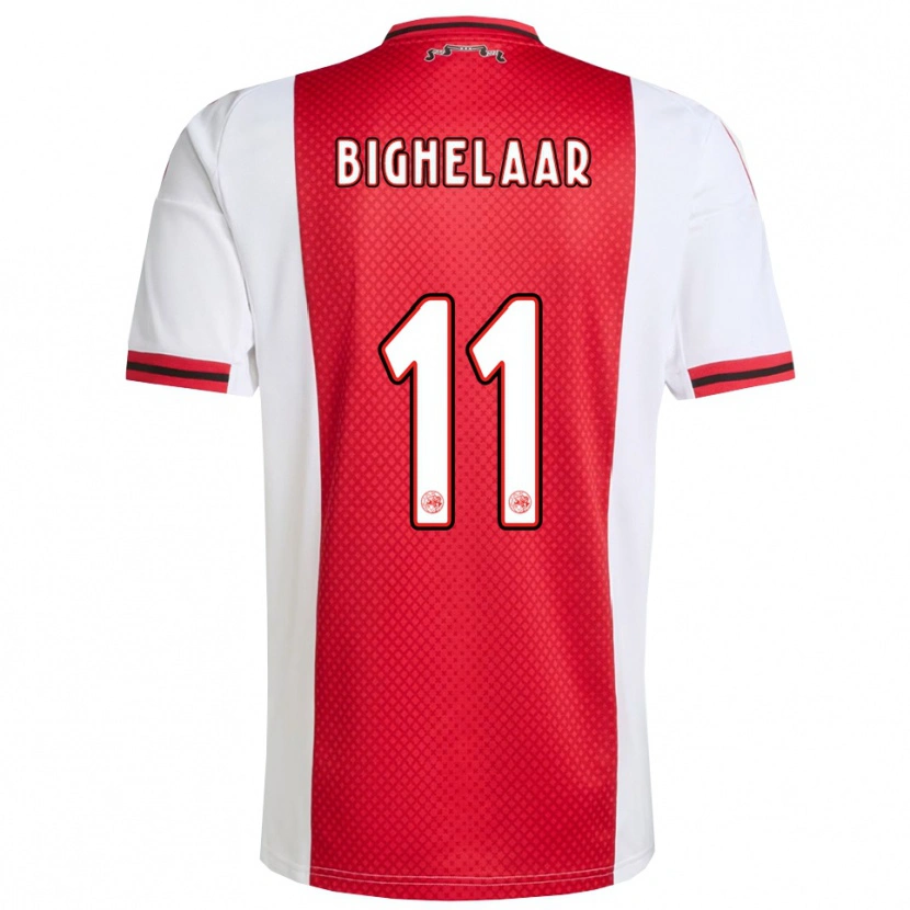 Danxen Barn Marjolijn Van Den Bighelaar #11 Röd Vit Hemmatröja Matchtröjor 2025/26 Tröjor T-Tröja