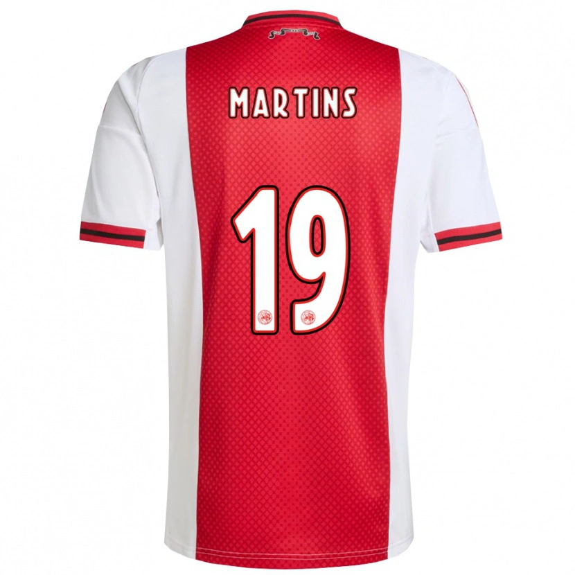 Danxen Barn Lulinho Martins #19 Röd Vit Hemmatröja Matchtröjor 2025/26 Tröjor T-Tröja