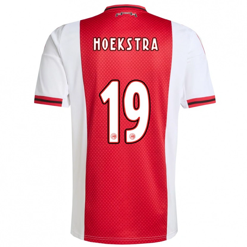 Danxen Barn Tiny Hoekstra #19 Röd Vit Hemmatröja Matchtröjor 2025/26 Tröjor T-Tröja