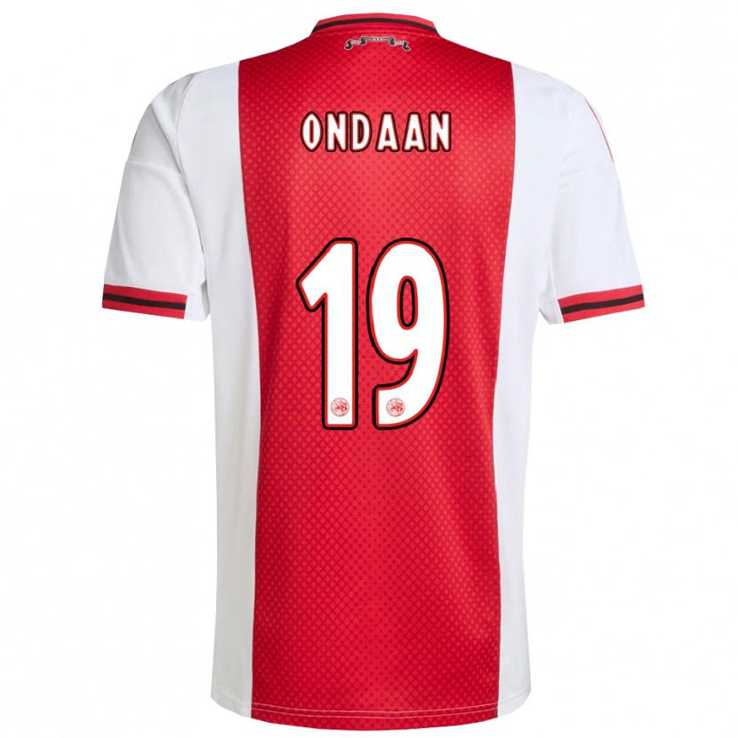 Danxen Barn Terell Ondaan #19 Röd Vit Hemmatröja Matchtröjor 2025/26 Tröjor T-Tröja