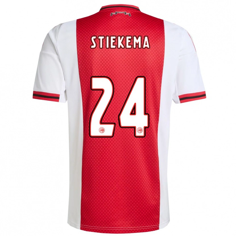 Danxen Barn Iris Stiekema #24 Röd Vit Hemmatröja Matchtröjor 2025/26 Tröjor T-Tröja