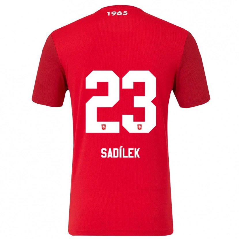 Danxen Barn Michal Sadilek #23 Röd Vit Hemmatröja Matchtröjor 2025/26 Tröjor T-Tröja