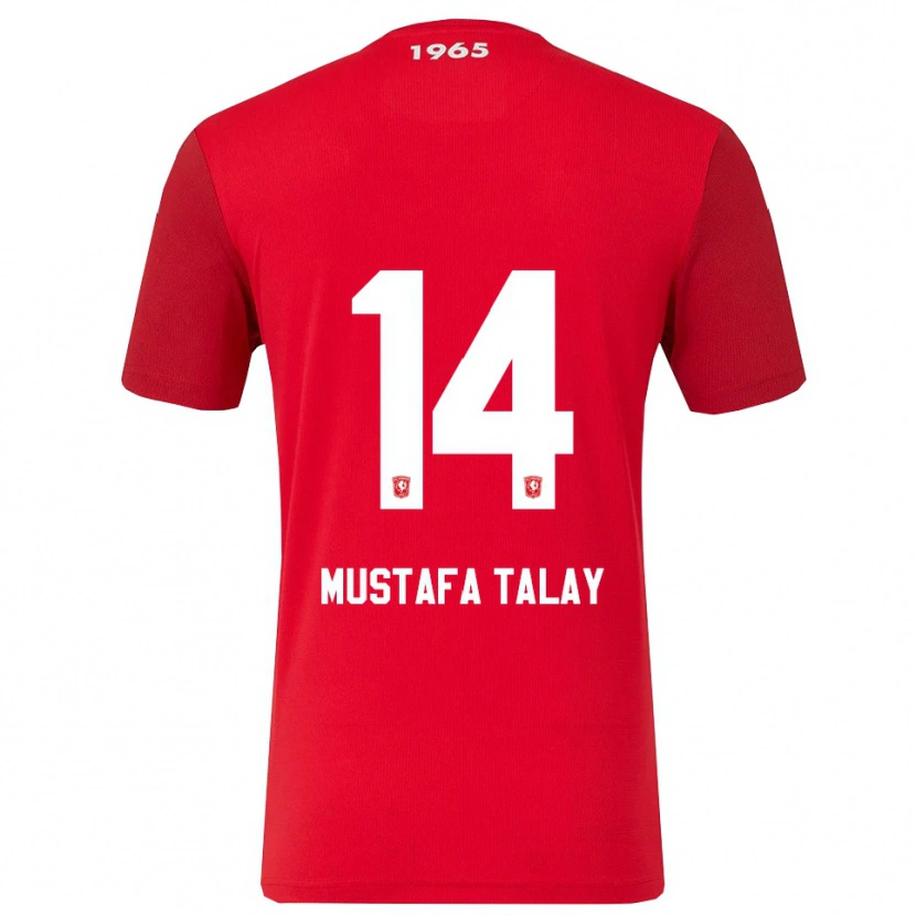 Danxen Barn Kaan Mustafa Talay #14 Röd Vit Hemmatröja Matchtröjor 2025/26 Tröjor T-Tröja