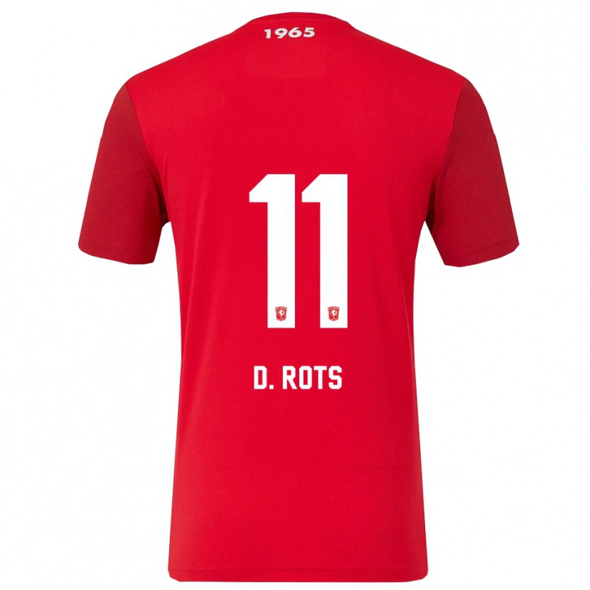 Danxen Barn Daan Rots #11 Röd Vit Hemmatröja Matchtröjor 2025/26 Tröjor T-Tröja