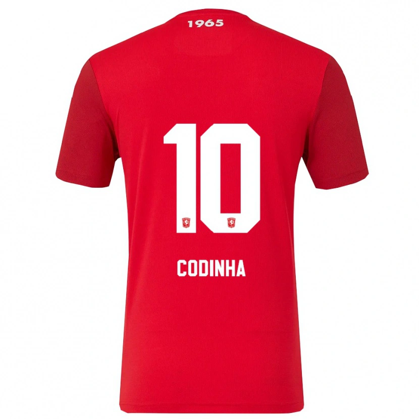 Danxen Barn Tiago Codinha #10 Röd Vit Hemmatröja Matchtröjor 2025/26 Tröjor T-Tröja