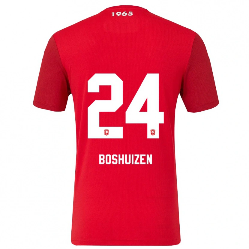 Danxen Barn Annouk Boshuizen #24 Röd Vit Hemmatröja Matchtröjor 2025/26 Tröjor T-Tröja