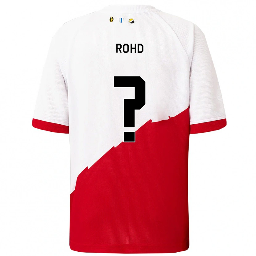 Danxen Barn Emil Rohd #0 Vit Röd Hemmatröja Matchtröjor 2025/26 Tröjor T-Tröja