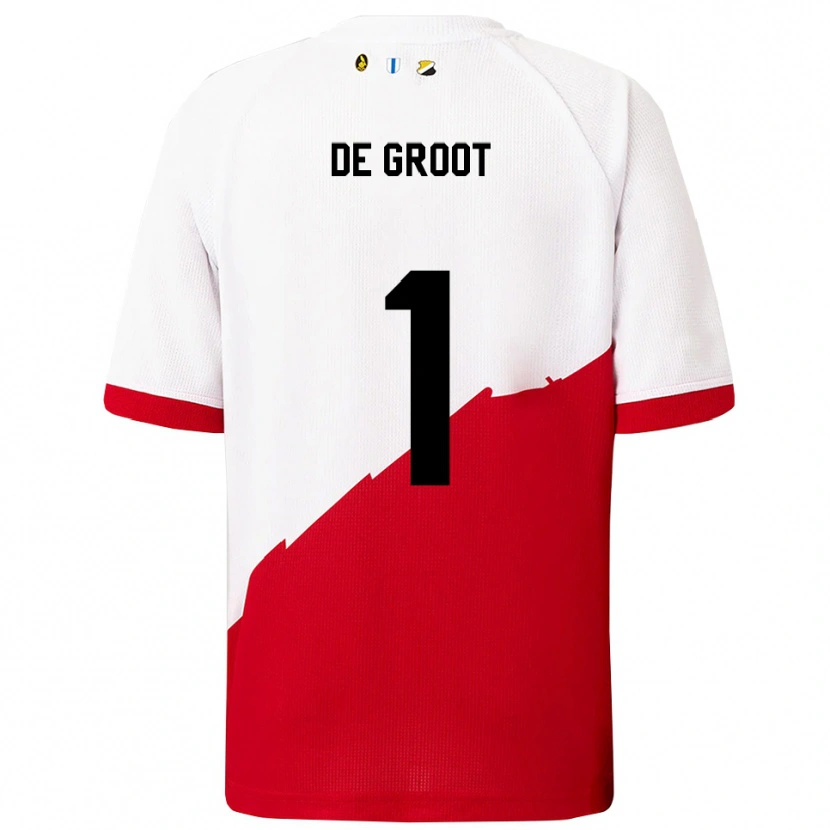 Danxen Barn Jasmijn De Groot #1 Vit Röd Hemmatröja Matchtröjor 2025/26 Tröjor T-Tröja
