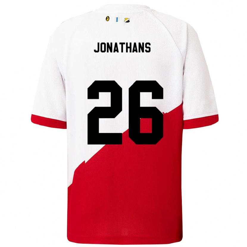 Danxen Barn Miliano Jonathans #26 Vit Röd Hemmatröja Matchtröjor 2025/26 Tröjor T-Tröja