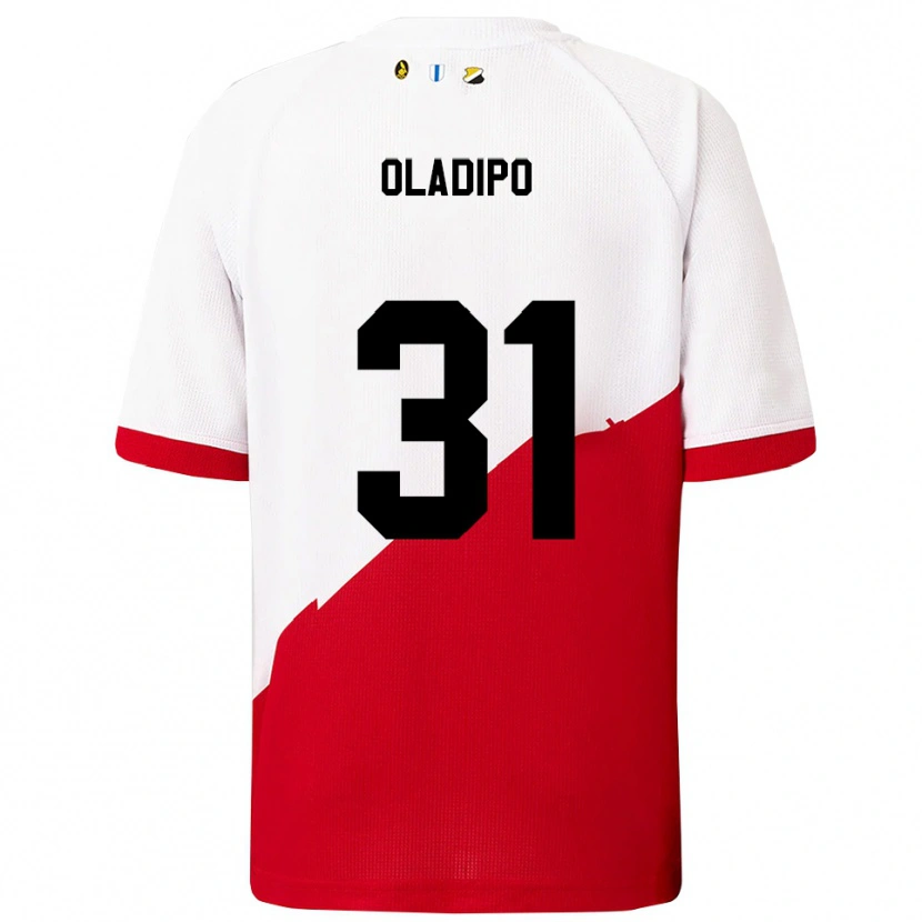 Danxen Barn Laolu Oladipo #31 Vit Röd Hemmatröja Matchtröjor 2025/26 Tröjor T-Tröja