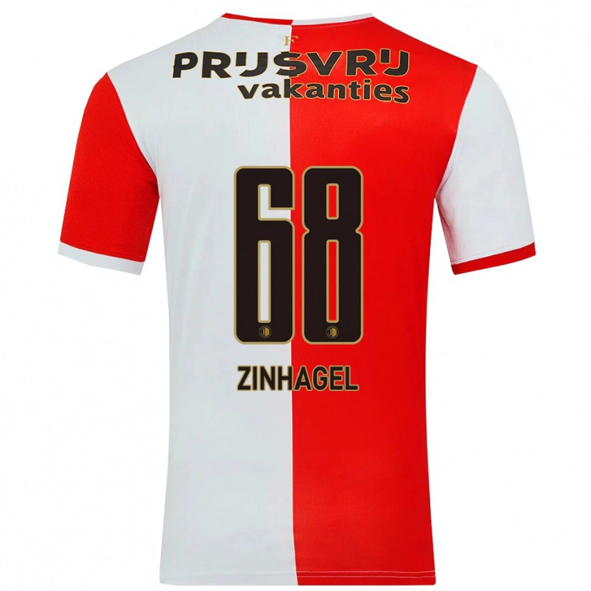 Danxen Barn Jivayno Zinhagel #68 Röd Vit Hemmatröja Matchtröjor 2025/26 Tröjor T-Tröja