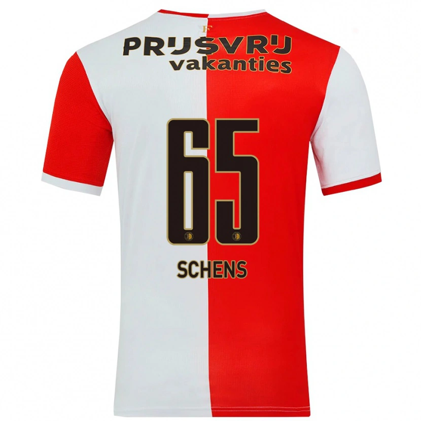 Danxen Barn Twan Schens #65 Röd Vit Hemmatröja Matchtröjor 2025/26 Tröjor T-Tröja