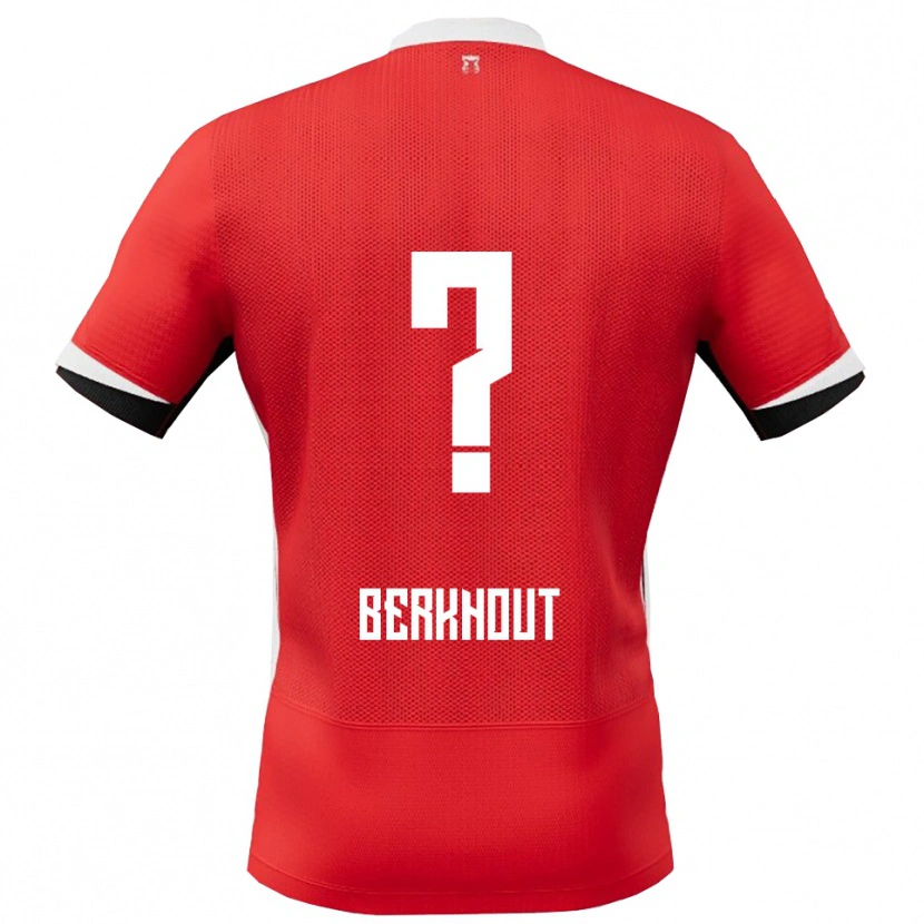 Danxen Barn Jorn Berkhout #0 Röd Vit Hemmatröja Matchtröjor 2025/26 Tröjor T-Tröja