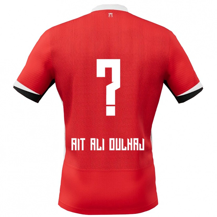 Danxen Barn Adam Ait Ali Oulhaj #0 Röd Vit Hemmatröja Matchtröjor 2025/26 Tröjor T-Tröja