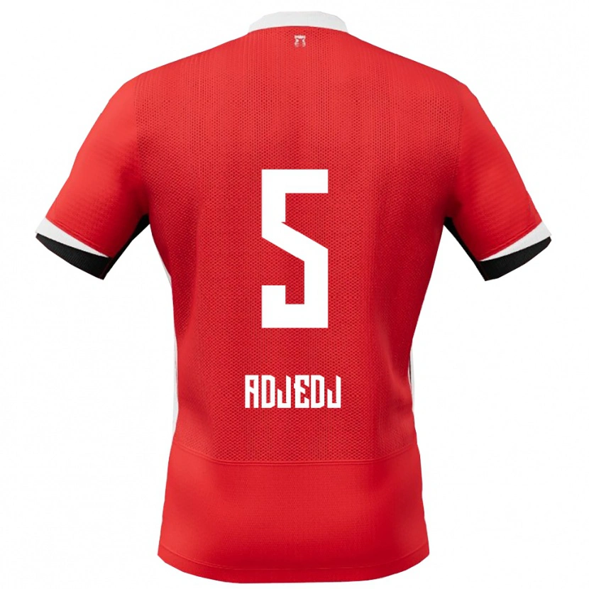 Danxen Barn Eliav Adjedj #5 Röd Vit Hemmatröja Matchtröjor 2025/26 Tröjor T-Tröja