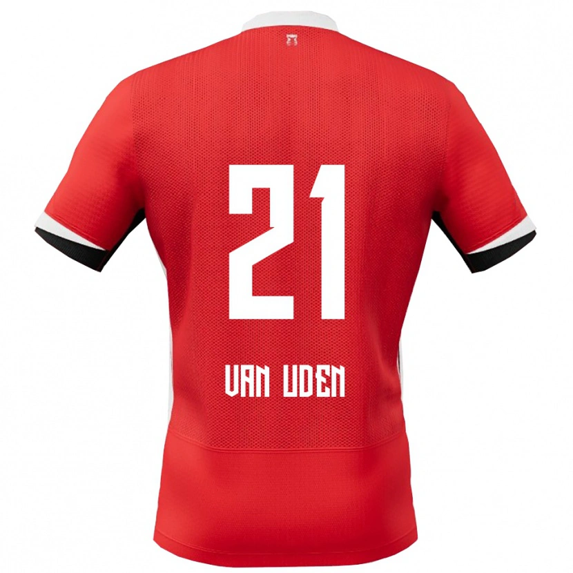 Danxen Barn Jasmijn Van Uden #21 Röd Vit Hemmatröja Matchtröjor 2025/26 Tröjor T-Tröja