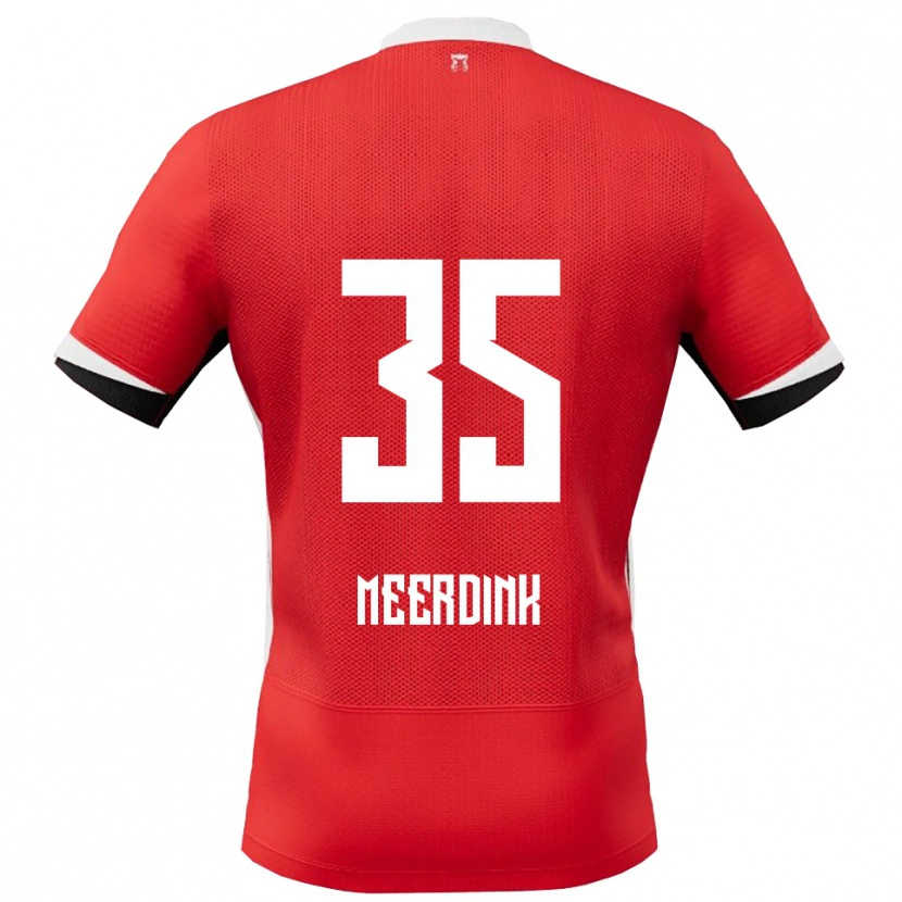 Danxen Barn Mexx Meerdink #35 Röd Vit Hemmatröja Matchtröjor 2025/26 Tröjor T-Tröja