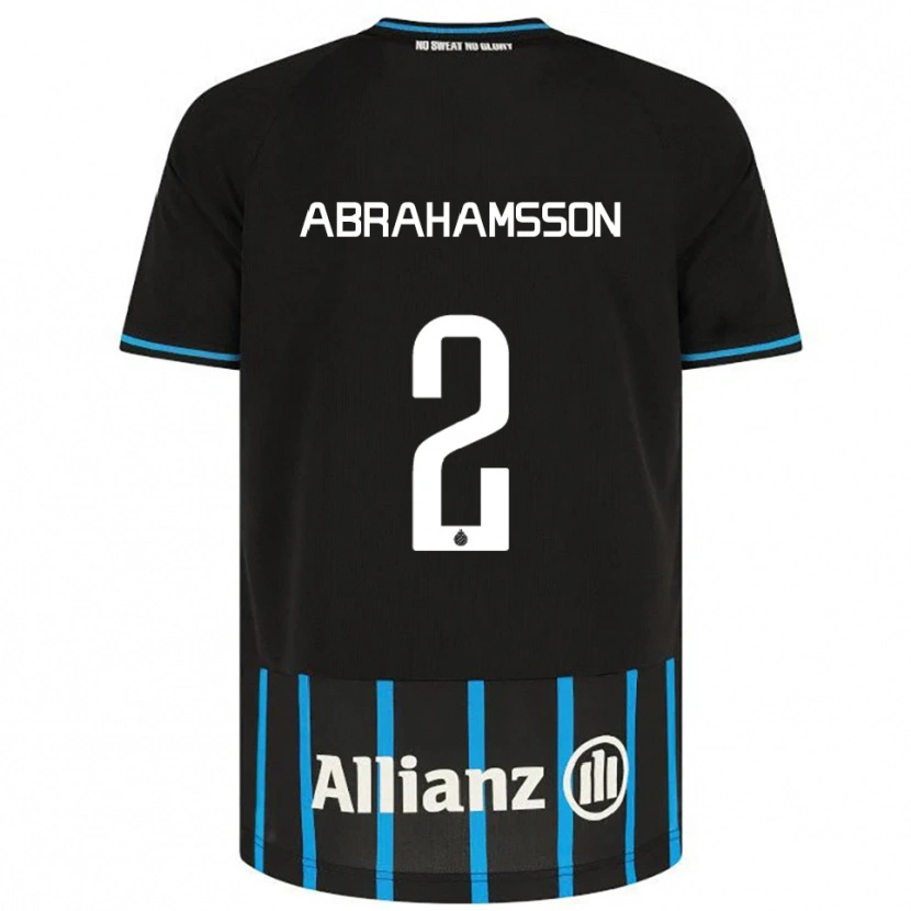 Danxen Barn Sejde Abrahamsson #2 Svart Blå Hemmatröja Matchtröjor 2025/26 Tröjor T-Tröja