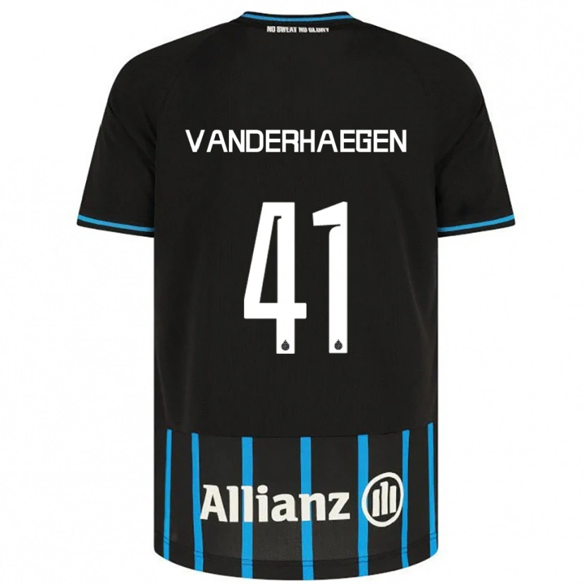 Danxen Barn Lotte Vanderhaegen #41 Svart Blå Hemmatröja Matchtröjor 2025/26 Tröjor T-Tröja