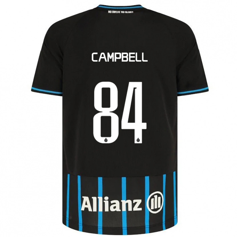 Danxen Barn Shandre Campbell #84 Svart Blå Hemmatröja Matchtröjor 2025/26 Tröjor T-Tröja