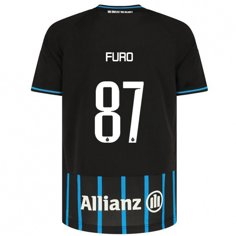 Danxen Barn Kaye Furo #87 Svart Blå Hemmatröja Matchtröjor 2025/26 Tröjor T-Tröja