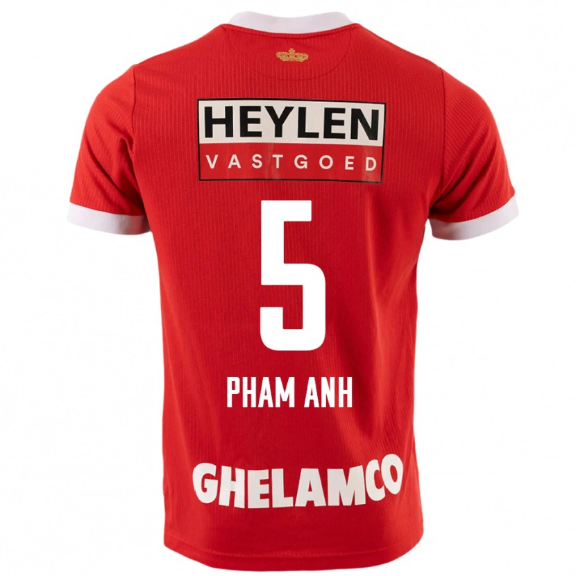 Danxen Barn Khoi Pham Anh #5 Röd Vit Hemmatröja Matchtröjor 2025/26 Tröjor T-Tröja