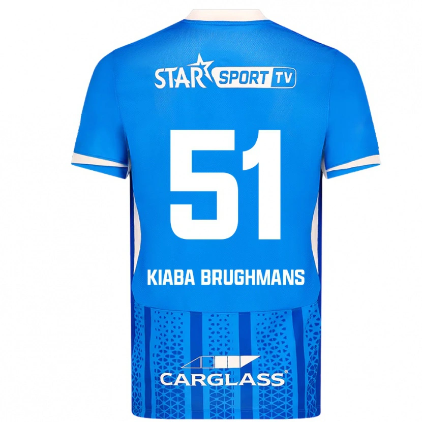 Danxen Barn Lucca Brughmans #51 Blå Vit Hemmatröja Matchtröjor 2025/26 Tröjor T-Tröja