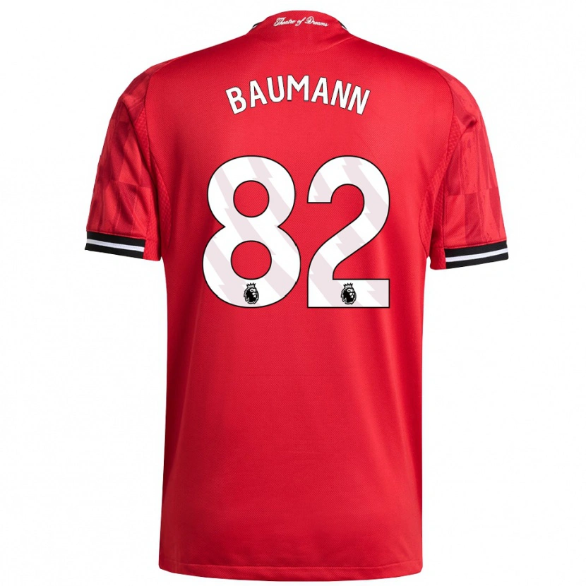 Danxen Barn Zach Baumann #82 Röd Svart Vit Hemmatröja Matchtröjor 2025/26 Tröjor T-Tröja